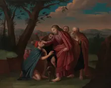 Christ Healing the Blindman, ca. 1725-30. Creator: Gerardus Duyckinck