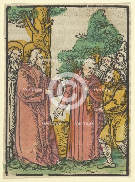 Christ Healing the Deaf-Mute, from Das Plenarium, 1517. Creator: Hans Schäufelein the Elder.