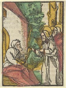 Christ Healing the Leper, from Das Plenarium, 1517. Creator: Hans Schäufelein the Elder