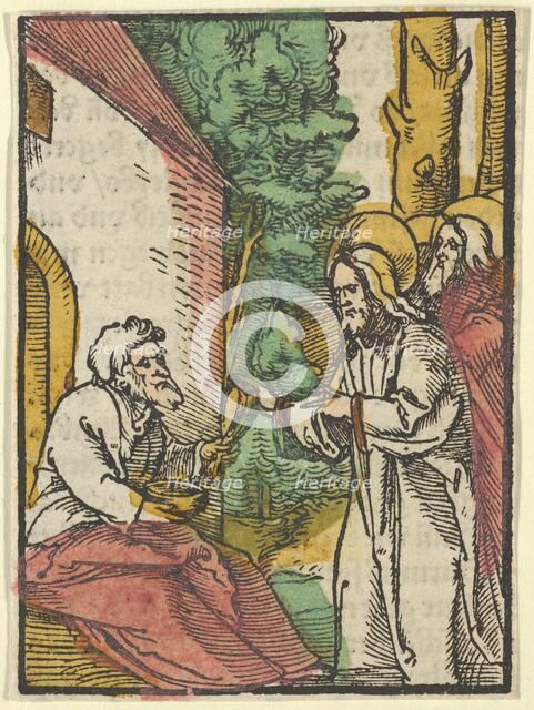 Christ Healing the Leper, from Das Plenarium, 1517. Creator: Hans Schäufelein the Elder.