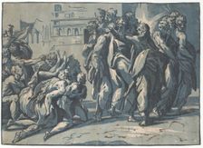 Christ healing the Lepers, 1540-50., 1540-50. Creator: Niccolo Vicentino