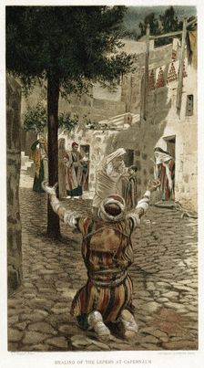 Christ healing the lepers at Capernaum, c1890