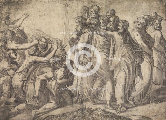 Christ Healing the Lepers, ca. 1545 (?). Creator: Andrea Schiavone.