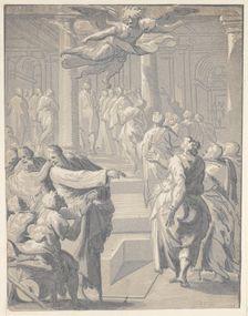 Christ healing the paralytic, 1540-50., 1540-50. Creator: Niccolo Vicentino