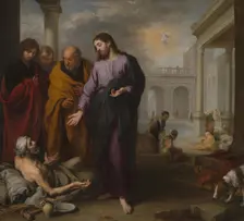 Christ healing the Paralytic at the Pool of Bethesda, 1667-1670. Artist: Murillo, Bartolomé Estebàn (1617-1682)