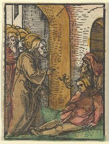 Christ Healing the Possessed, from Das Plenarium, 1517. Creator: Hans Schäufelein the Elder