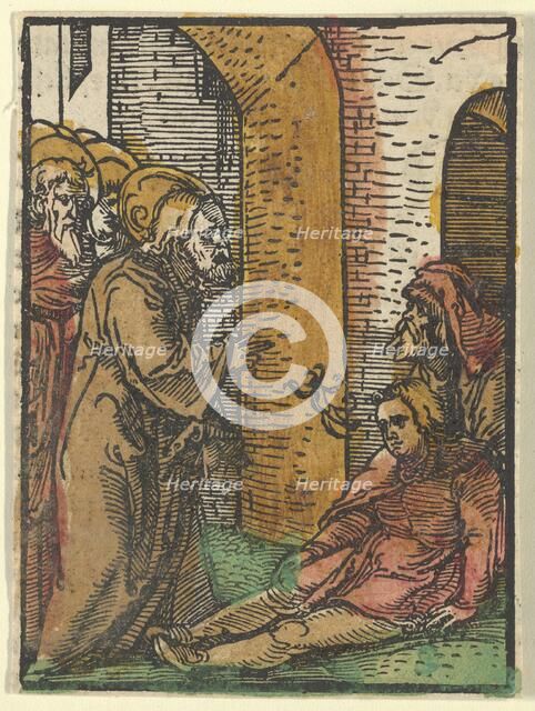 Christ Healing the Possessed, from Das Plenarium, 1517. Creator: Hans Schäufelein the Elder.