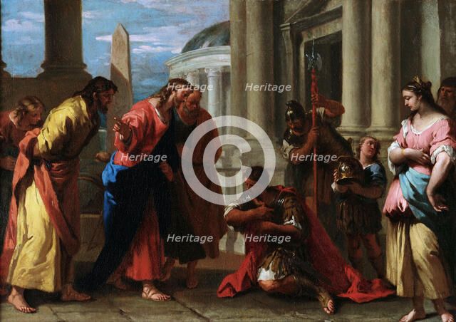 Christ healing the servant of a Centurion, 1729. Creator: Ricci, Sebastiano (1659-1734).