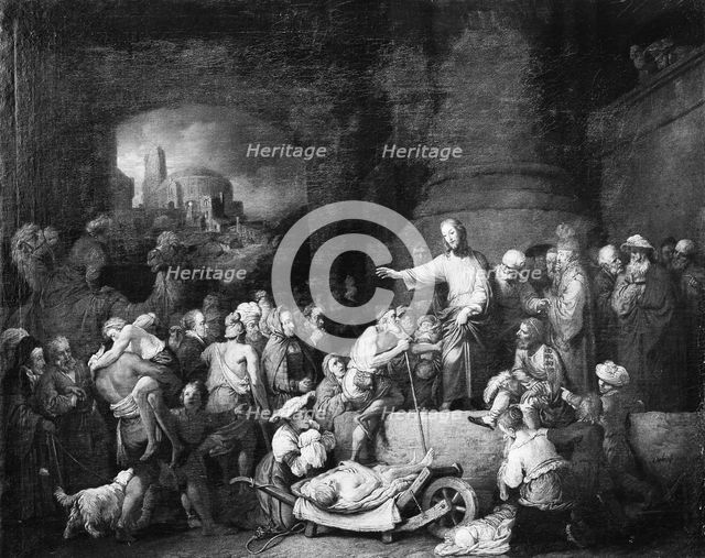 Christ Healing the Sick, 1742. Creator: Christian Wilhelm Ernst Dietrich.