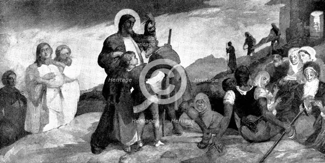 Christ Healing the Sick, 1898. Creator: Unknown.