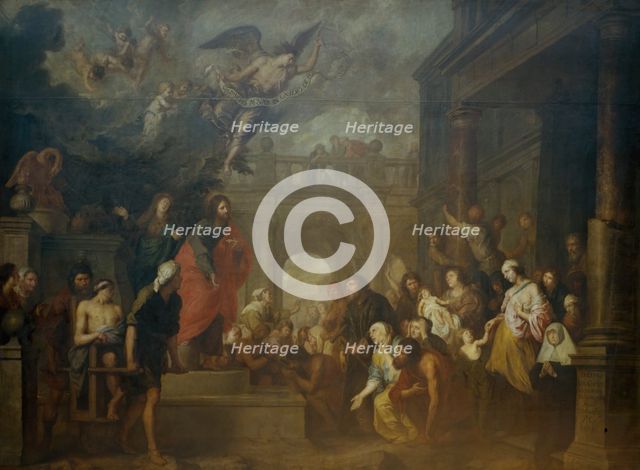 Christ Healing the Sick People Lying near the Pool of Bethesda, 1675. Creator: Theodor Boeyermans.