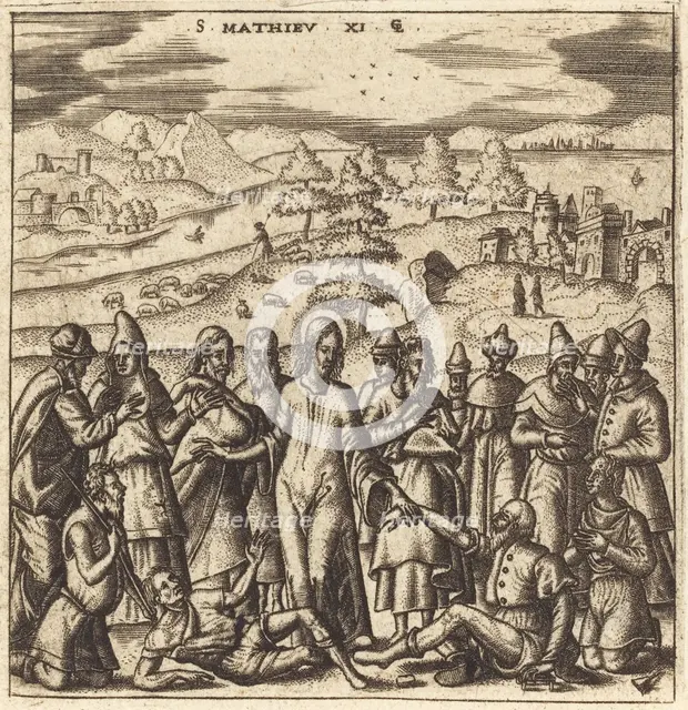 Christ Healing the Sick, probably c. 1576/1580. Creator: Leonard Gaultier.