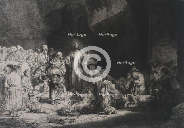 Christ healing the sick ('The hundred guilder print'), 1775. Creator: William Baillie.
