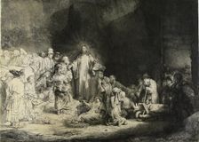 Christ healing the sick: the Hundred Guilder Print c1649. Artist: Rembrandt Harmensz van Rijn