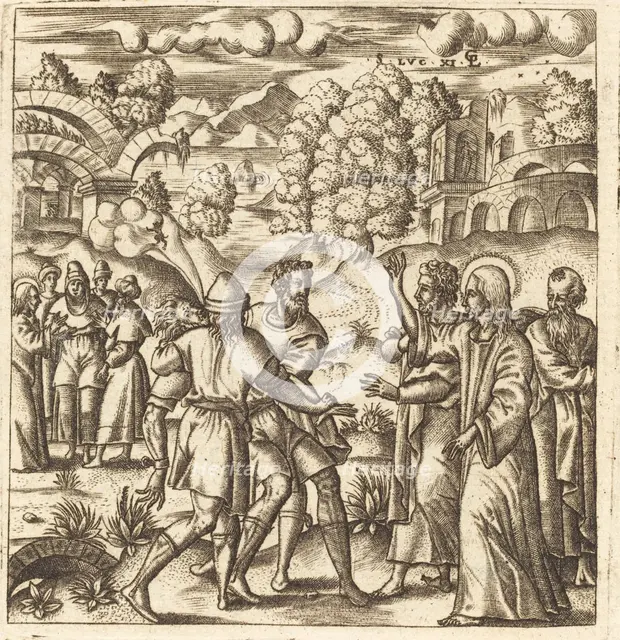Christ Heals a Dumb Man, probably c. 1576/1580. Creator: Leonard Gaultier.