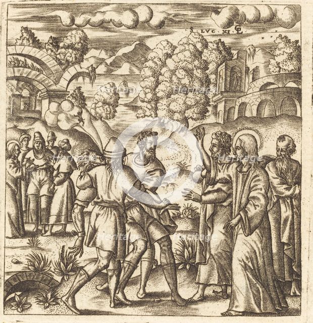 Christ Heals a Dumb Man, probably c. 1576/1580. Creator: Leonard Gaultier.