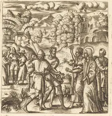 Christ Heals a Dumb Man, probably c. 1576/1580. Creator: Leonard Gaultier