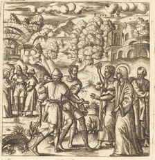 Christ Heals a Dumb Man, probably c. 1576/1580. Creator: Leonard Gaultier