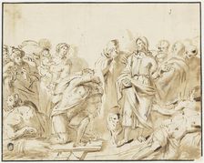 Christ heals a lame man. Creator: Jan Philipsz van Bouckhorst