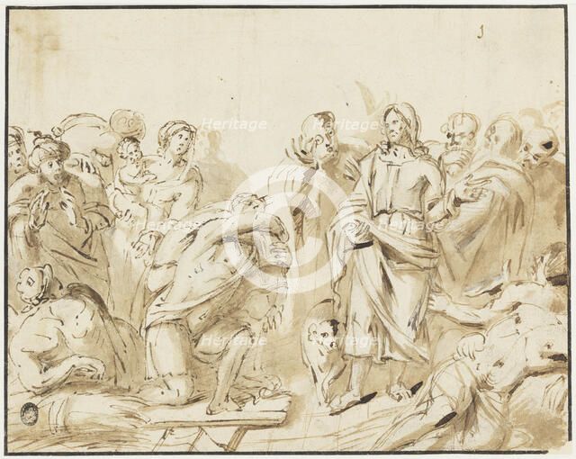 Christ heals a lame man. Creator: Jan Philipsz van Bouckhorst.