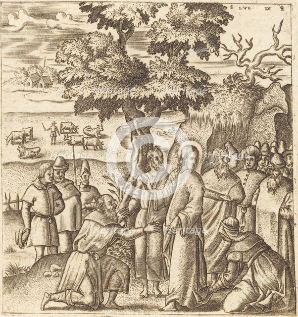 Christ Heals a Sick Woman, probably c. 1576/1580. Creator: Leonard Gaultier.
