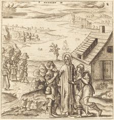 Christ Heals the Two Blind Men, probably c. 1576/1580. Creator: Leonard Gaultier