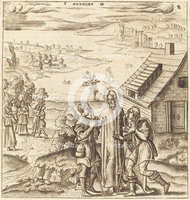 Christ Heals the Two Blind Men, probably c. 1576/1580. Creator: Leonard Gaultier.