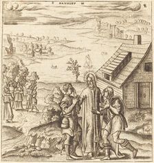 Christ Heals the Two Blind Men, probably c. 1576/1580. Creator: Leonard Gaultier