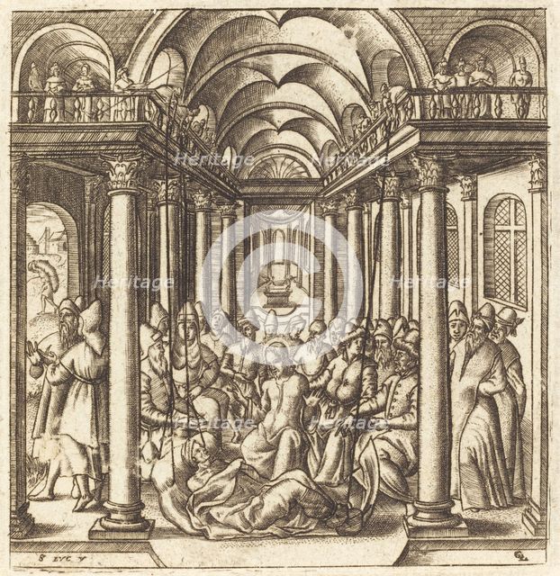 Christ Heals the Paralyzed Man, probably c. 1576/1580. Creator: Leonard Gaultier.