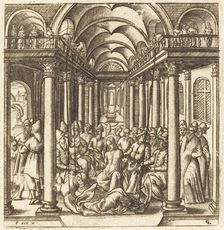 Christ Heals the Paralyzed Man, probably c. 1576/1580. Creator: Leonard Gaultier