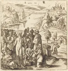 Christ Heals the Sick, probably c. 1576/1580. Creator: Leonard Gaultier