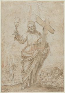 Christ Holding a Chalice and Cross, 1666. Creator: Alonso Cano (Spanish, 1601-1667)