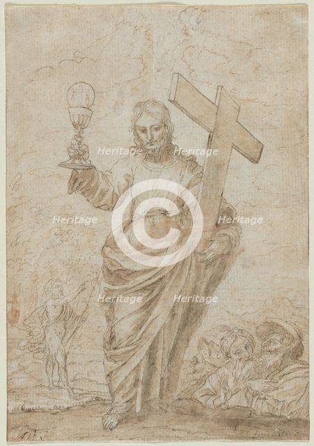 Christ Holding a Chalice and Cross, 1666. Creator: Alonso Cano (Spanish, 1601-1667).