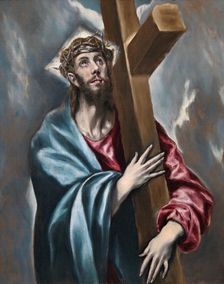 Christ Holding the Cross, c1602. Creator: El Greco
