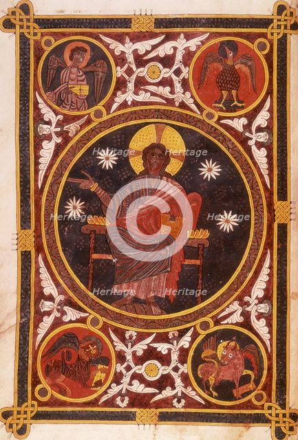 Christ in majesty, 1109.  Creator: Petrus.