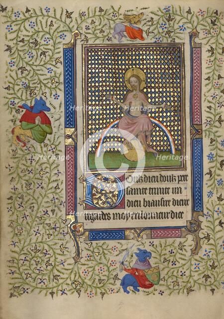 Christ in Majesty; Book of Hours, about 1410. Creator: Unknown.
