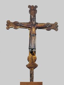Christ in Majesty from Organyà, in polychromed wood