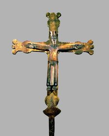Christ in Majesty from Organyà, in polychromed wood