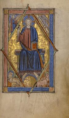 Christ in Majesty; Missal, begun after 1234-completed before 1262. Creator: Unknown