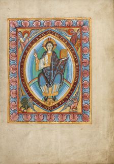 Christ in Majesty; Sacramentary, about 1025-1050. Creator: Unknown