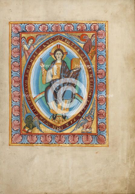 Christ in Majesty; Sacramentary, about 1025-1050. Creator: Unknown.