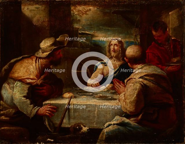 Christ in Emmaus, between 1645-1665. Creator: Luca Giordano.