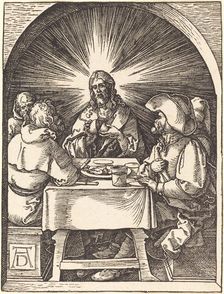 Christ in Emmaus, probably c. 1509/1510. Creator: Albrecht Durer