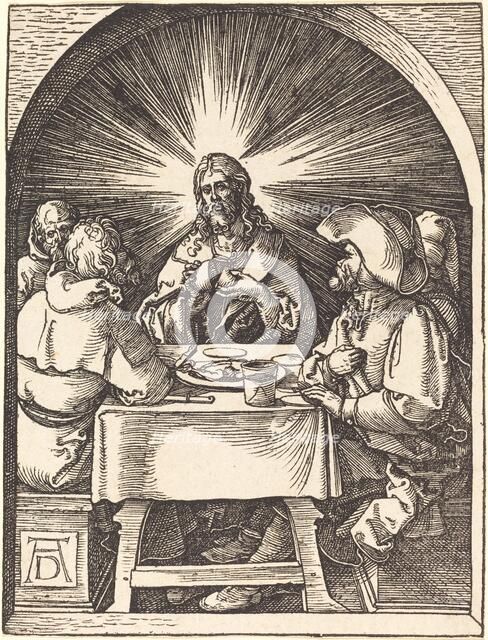 Christ in Emmaus, probably c. 1509/1510. Creator: Albrecht Durer.