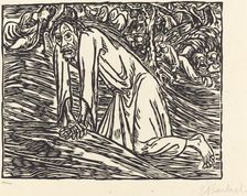 Christ in Gethsemane, 1919. Creator: Ernst Barlach