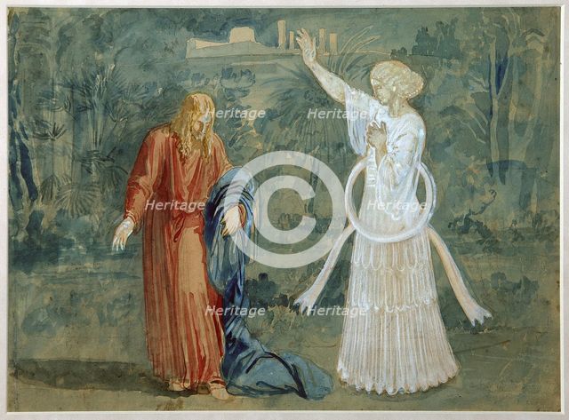 Christ in Gethsemane, End 1840s. Artist: Ivanov, Alexander Andreyevich (1806-1858)