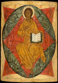 Christ in Glory. Creator: Russian (Novgorod?) Painter (late 15th century)