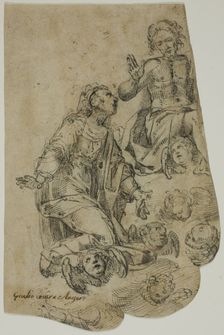 Christ in Glory with Kneeling Virgin, n.d. Creator: Giulio Cesare Angeli