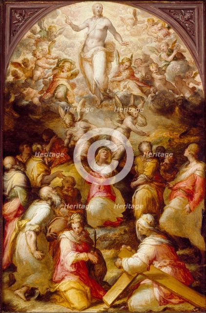Christ in Glory with SS Agnes and Helena, commissioned 1571. Artist: Giovanni Battista Naldini.