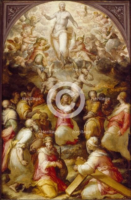 Christ in Glory with SS Agnes and Helena, commissioned 1571. Artist: Giovanni Battista Naldini.